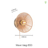 Wave Væglampe Ø20
