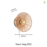 Wave Væglampe Ø20 Sort-Nordic Seasons-OutletLamper.dk