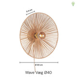 Wave Væglampe Ø40 Sort-Nordic Seasons-OutletLamper.dk