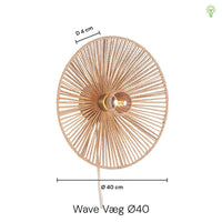 Wave Væglampe Ø40 Sort-Nordic Seasons-OutletLamper.dk