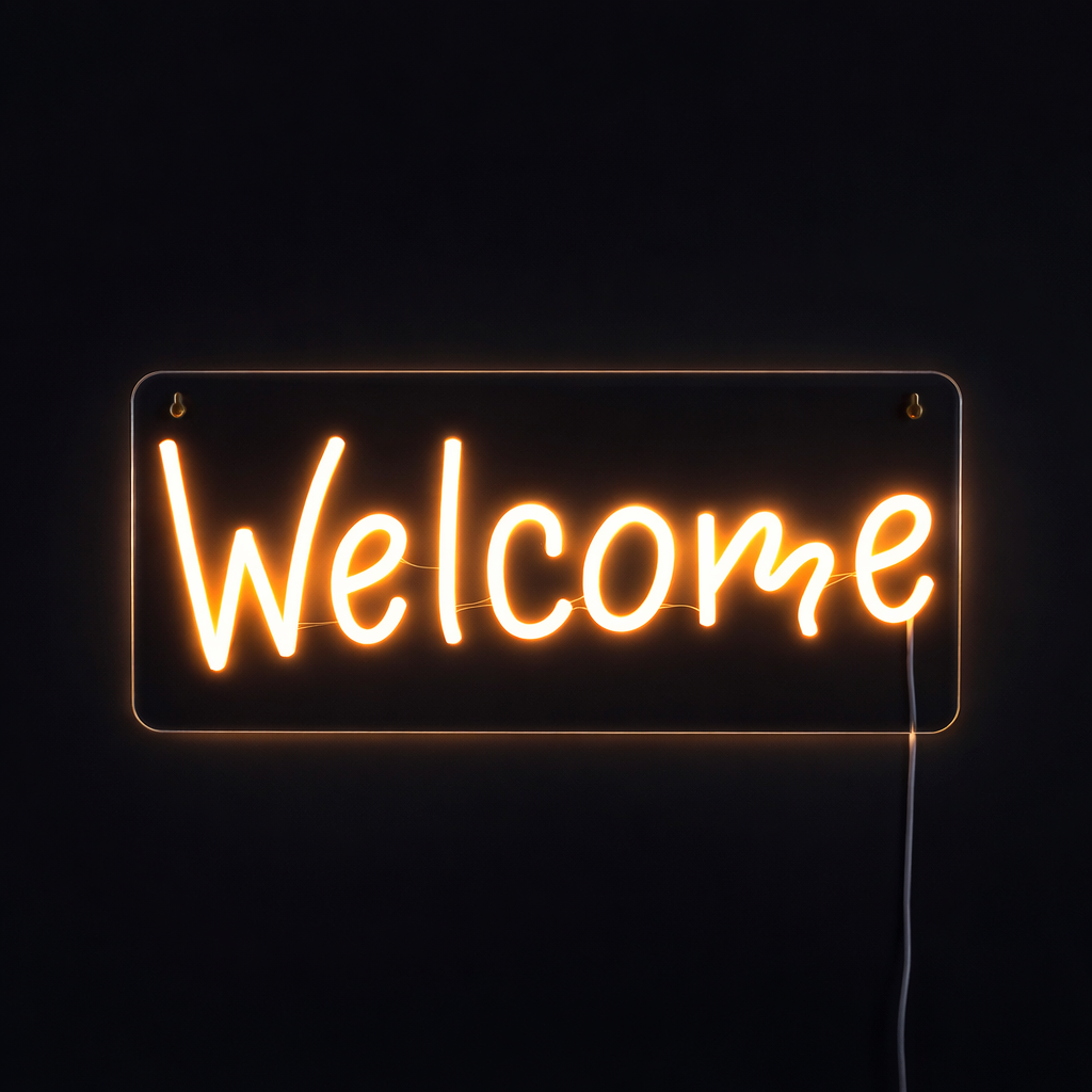 Welcome Neon Væglampe
