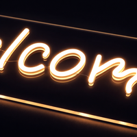 Welcome Neon Væglampe