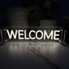 Welcome LED Neon Box Bordlampe