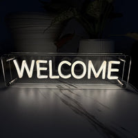 Welcome LED Neon Box Bordlampe-Lightish-OutletLamper.dk