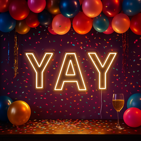 Bogstav Y Neon Væglampe