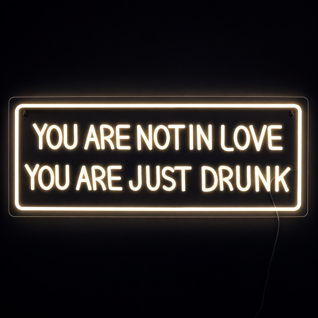 You Are Not In Love Neon Væglampe