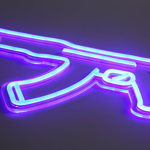 Lightish AK-47 Neon vägglampa
