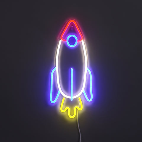 Lightish Rocket Neon Vägglampa