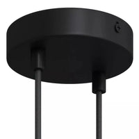 Tak Rosett För 2 Lampor Cylinder Ø12 Svart