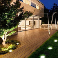 Solcelle LED Jordspot - 4 dioder m. Spyd