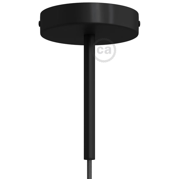 Roset til 1 Lampe m. 15cm Stilk Sort