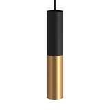 Creative Cables Tube Pendel Messing/Sort