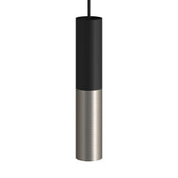 Creative Cables Tube Pendel Krom/Sort