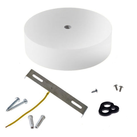 Rosett För 1 Lampa Ø12 Vit Trä