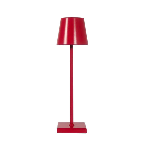 Garda LED trådlös bordslampa IP54 Röd