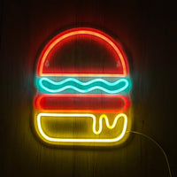 Burger Neon Væglampe