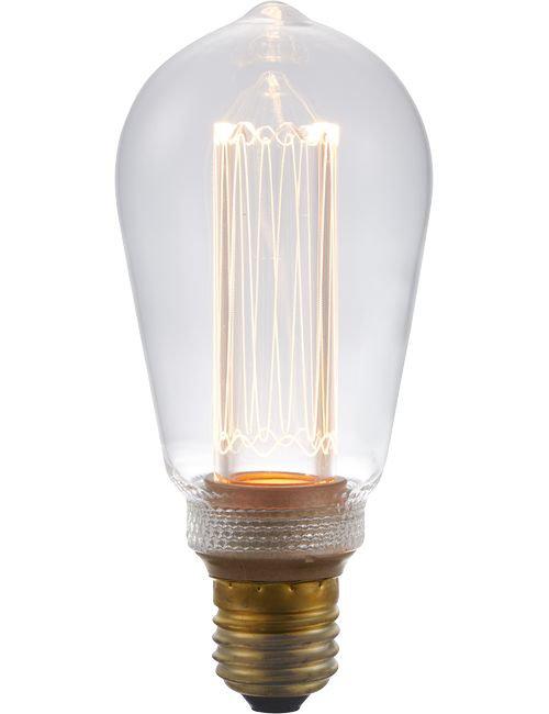 LED Klar Rustika ST64 140lm Dæmpbar (E27)