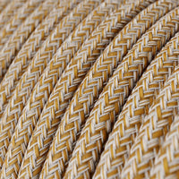 Stofledning Bomuld Hør Glitter Finish