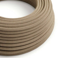 Stofledning Viskose Zig Zag Brun/Hvid