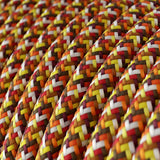 Stofledning Viskose Pixel Orange