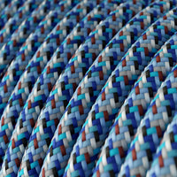 Stofledning Viskose Pixel Turkis