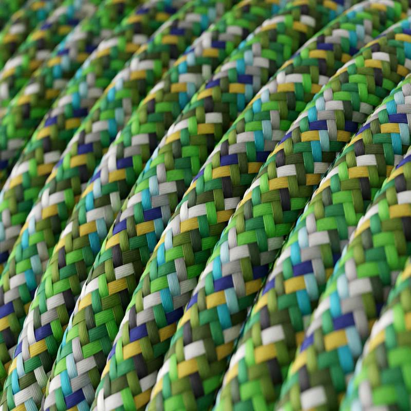 Stofledning Viskose Pixel Grøn