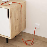 Stofledning Viskose Orange