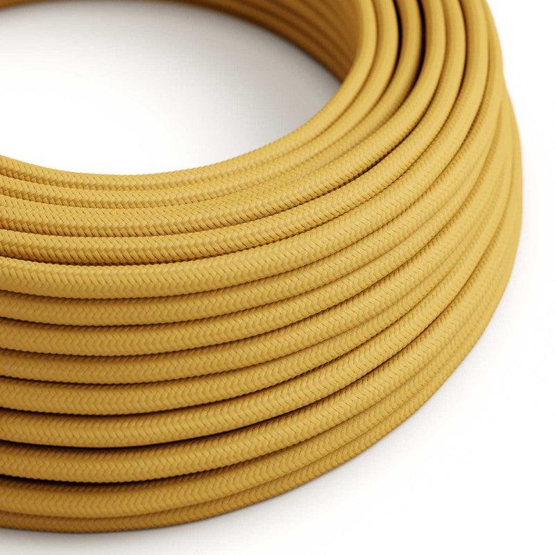 Stofledning Viskose Mustard