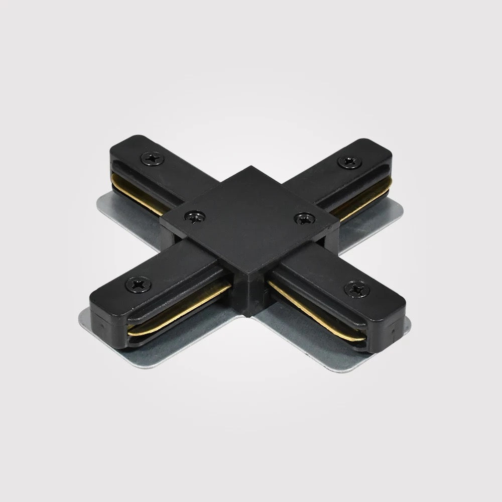 X-Stykke Strømskinne 1-Faset Sort