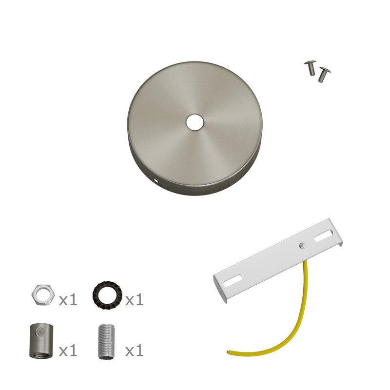 Mini Roset Til 1 Lampe Ø8.3 Børstet Krom