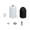 E27 Cylinder Fatnings Kit Mat Hvid