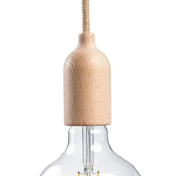 E27 Fatnings Kit i Træ Lys