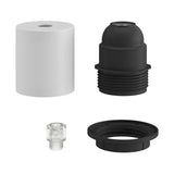 E27 Fatnings Kit Med Omløbsring Hvid