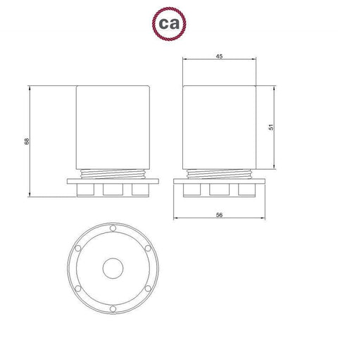 E27 Fatnings Kit Med Omløbsring Sort