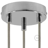 Inventory Item Roset til 3 Ø12 Blank Krom-Creative Cables-OutletLamper.dk