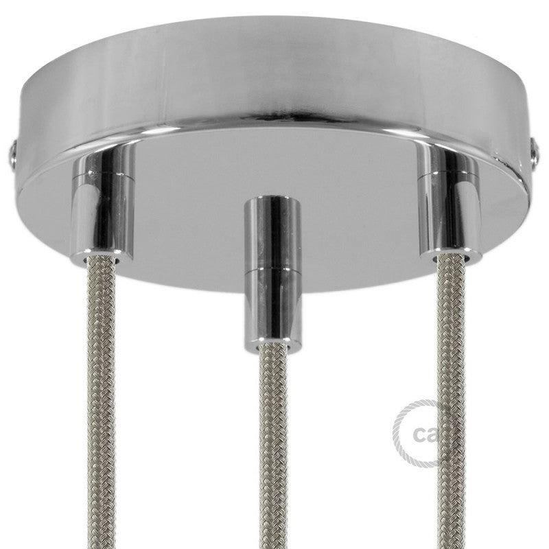 Inventory Item Roset til 3 Ø12 Blank Krom-Creative Cables-OutletLamper.dk