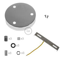 Inventory Item Roset til 3 Ø12 Blank Krom-Creative Cables-OutletLamper.dk