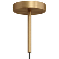 Roset til 1 Lampe m. 15cm Stilk Børstet Messing