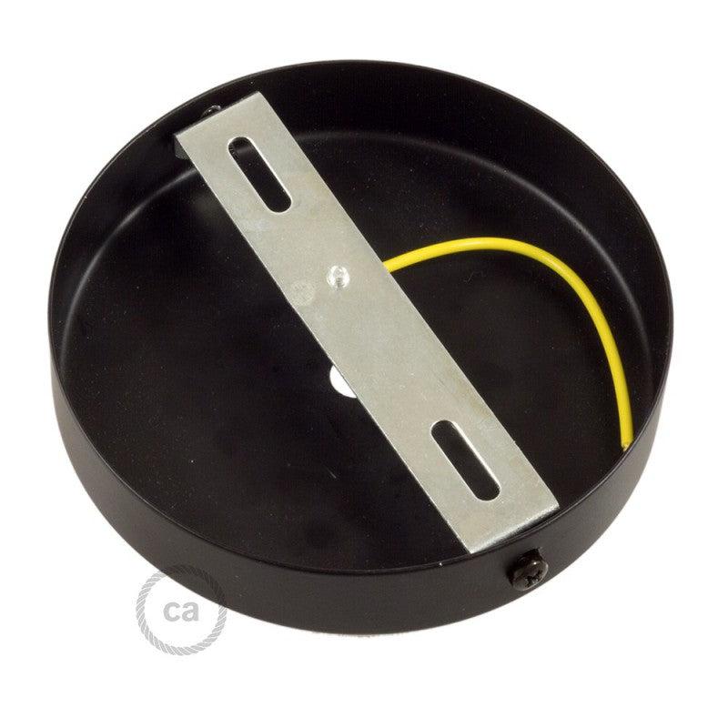 Roset til 1 Lampe m. 7cm Stilk Sort