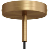 Roset til 1 Lampe m. 7cm Stilk Børstet Messing