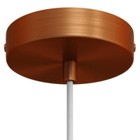 Roset Til 1 Lampe Ø12 Børstet Kobber