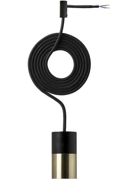 Nielsen Light P8 Fatningssæt Sort/Messing