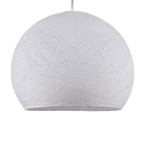 Dome Medium Polyester Lampeskærm Hvid
